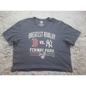 Boston‎ v New York Shirt Womens 2XL Rivalry Fenway Park Casual Short Sleeve 47